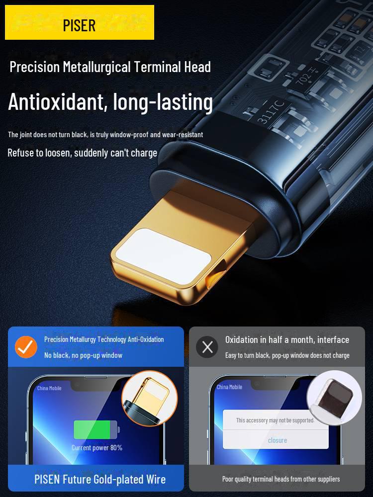 Cablu PISEN C la L PD20W Încărcare Rapidă Nailon Împletit pentru Apple