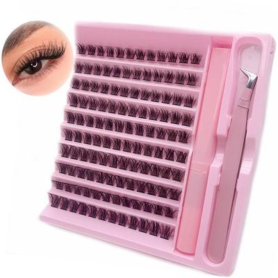 DIY Cluster Lashes Kit with Glue False Eyelashes New Individual Lashes  Eyelash Extension