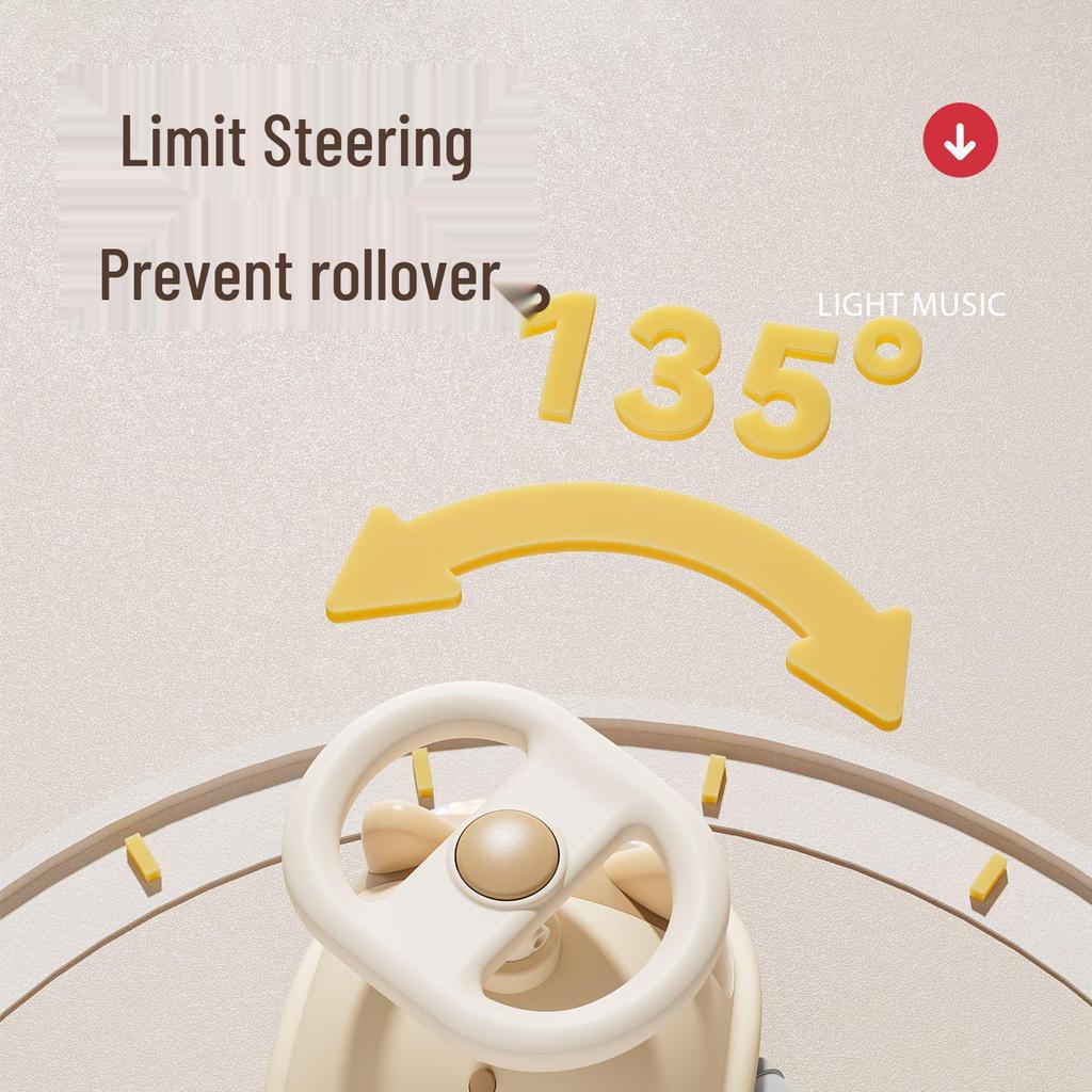 New Four-Wheel Kids Ride-On Scooter for Boys & Girls, Ages 1-3, Anti-Rollover Design