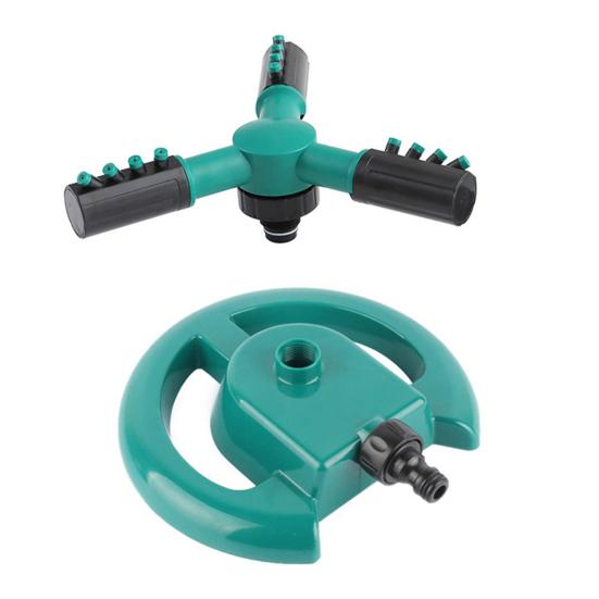 3-Arm Irrigation Sprinkler for Large Area Coverage 360-Degree Rotating Lawn Sprinkler for Garden Yard Watering And Kids Pets Outdoor Play