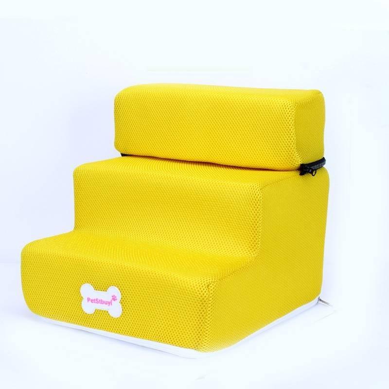 Luxurious Leather Dog Stairs For Small Dogs Perfect For Climbing Onto Sofas And Beds