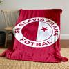 Coperta Logo SK Slavia Praha Design Coperta fantasia, flanella, adatta a tutte le stagioni, decorazione per la casa, calda e accogliente