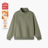 MINISO Men's Fleece-Lined Half-Zip Pullover Sweatshirt