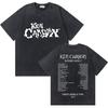 Washed Vintage Rapper Ken Carson Nad Destroy Lonely North America Tour Tshirt Men Hip Hop Loose Oversized T Shirts Short Sleeve