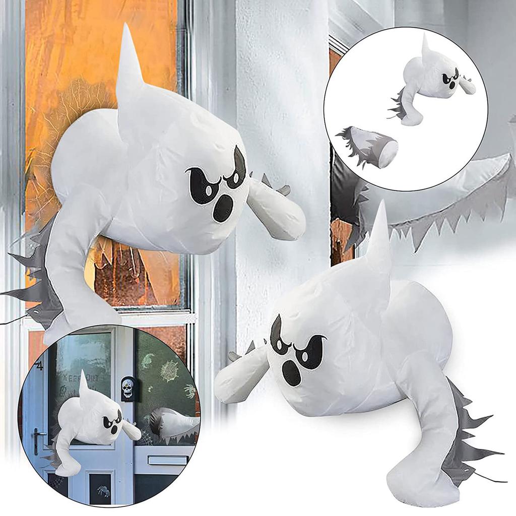 Halloween Ghost Cute Ghost Decor Adorable Window Crasher Ghosts Horror Scary Ghost For Outdoor Indoor Window Decorations