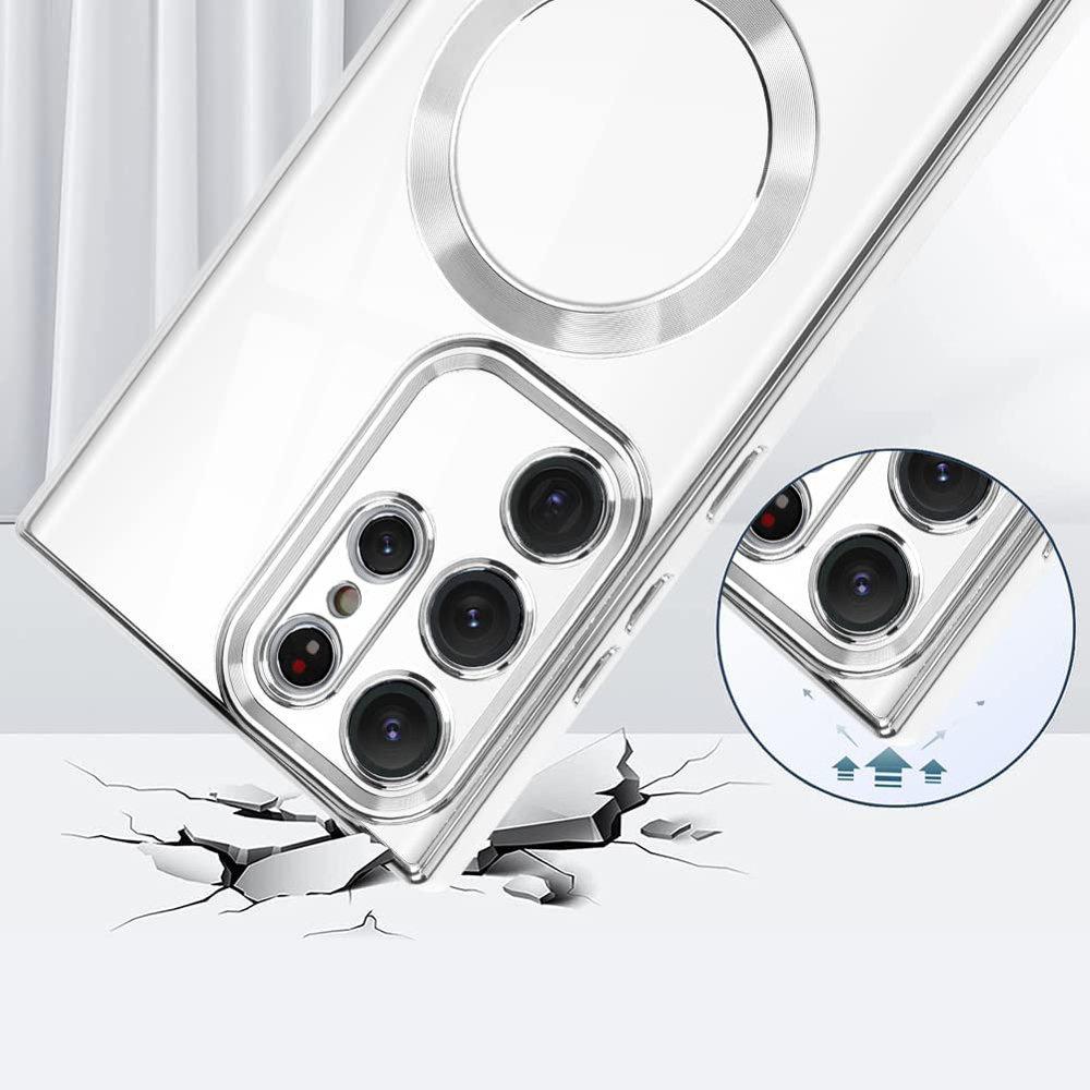 Case for Samsung Galaxy S22 Ultra, Electro MagSafe, Silver
