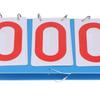 3-Digit Display Flip Scoreboard Waterproof Plastic Portable Scoreboard  Table Tennis