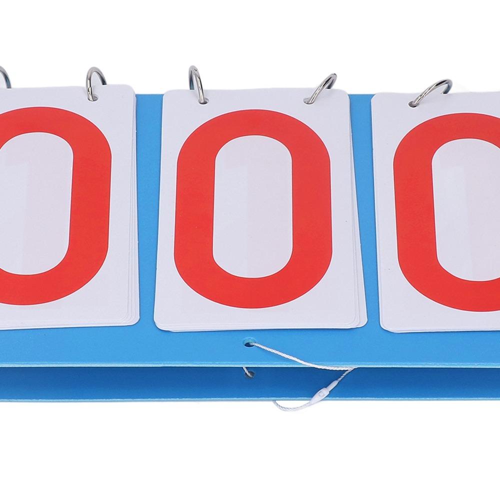 3-Digit Display Flip Scoreboard Waterproof Plastic Portable Scoreboard Table Tennis