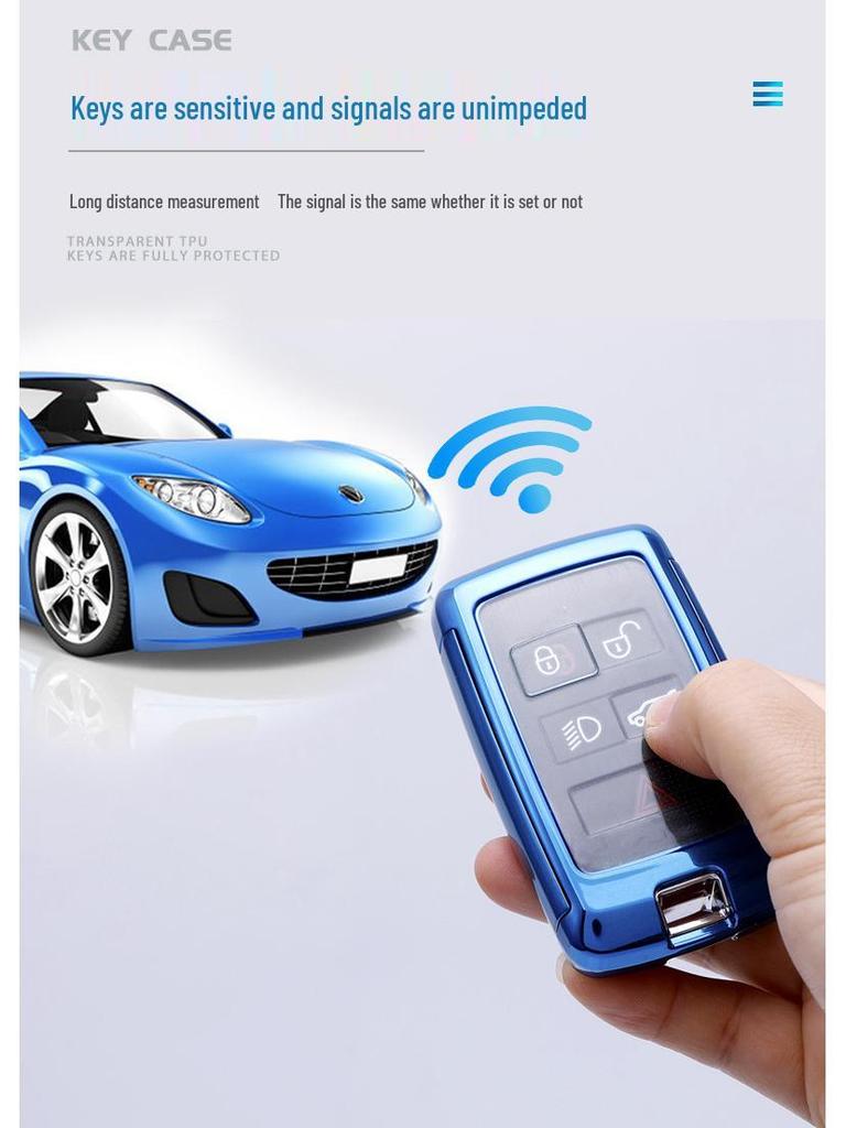 Land Rover Key Case Cover for Range Rover, Sport, Evoque, Discovery, Velar
