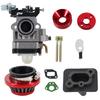 15mm Ersatz-Vergaser-Kit Luftfilter Ansaugkrümmer Ansaugrohr Kompatibel mit 33cc 43cc 47cc 49cc 50cc 2-Takt-Vergaser ATV Roller Dirt Bikes