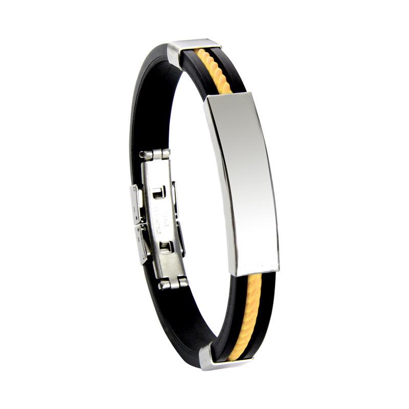 

Летний браслет из нержавеющей стали с пряжкой-бабочкой для мужчин и женщин жёлтый