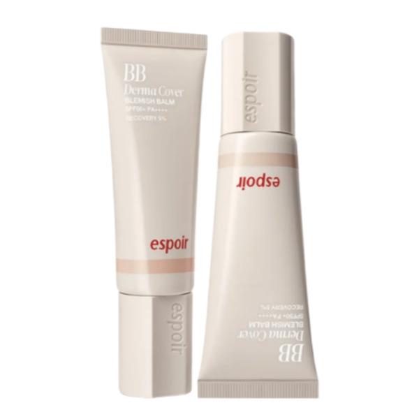 Espoir Dermacover Blemish Balm SPF50+ PA++++ 40g – High Coverage BB Cream (2 Colors)