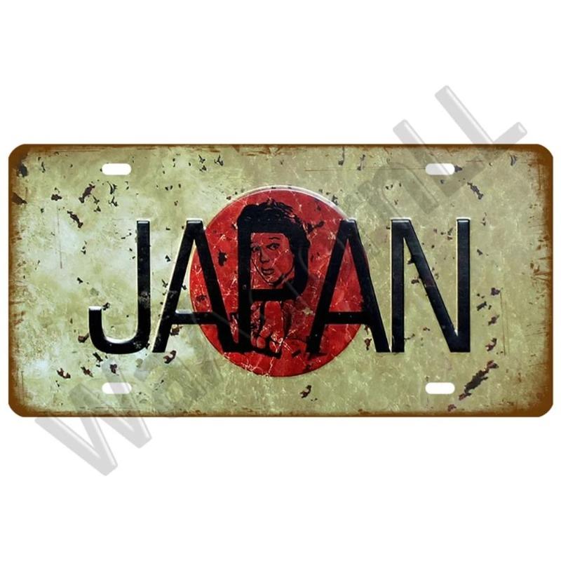 Retro Car 2D Metal Sign, Aluminum Wall Decor 15x30cm