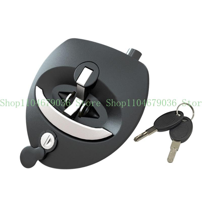 652F Furniture Lock Drawer Lock Universal Replacement Waterproof Security Lock Black shell bright