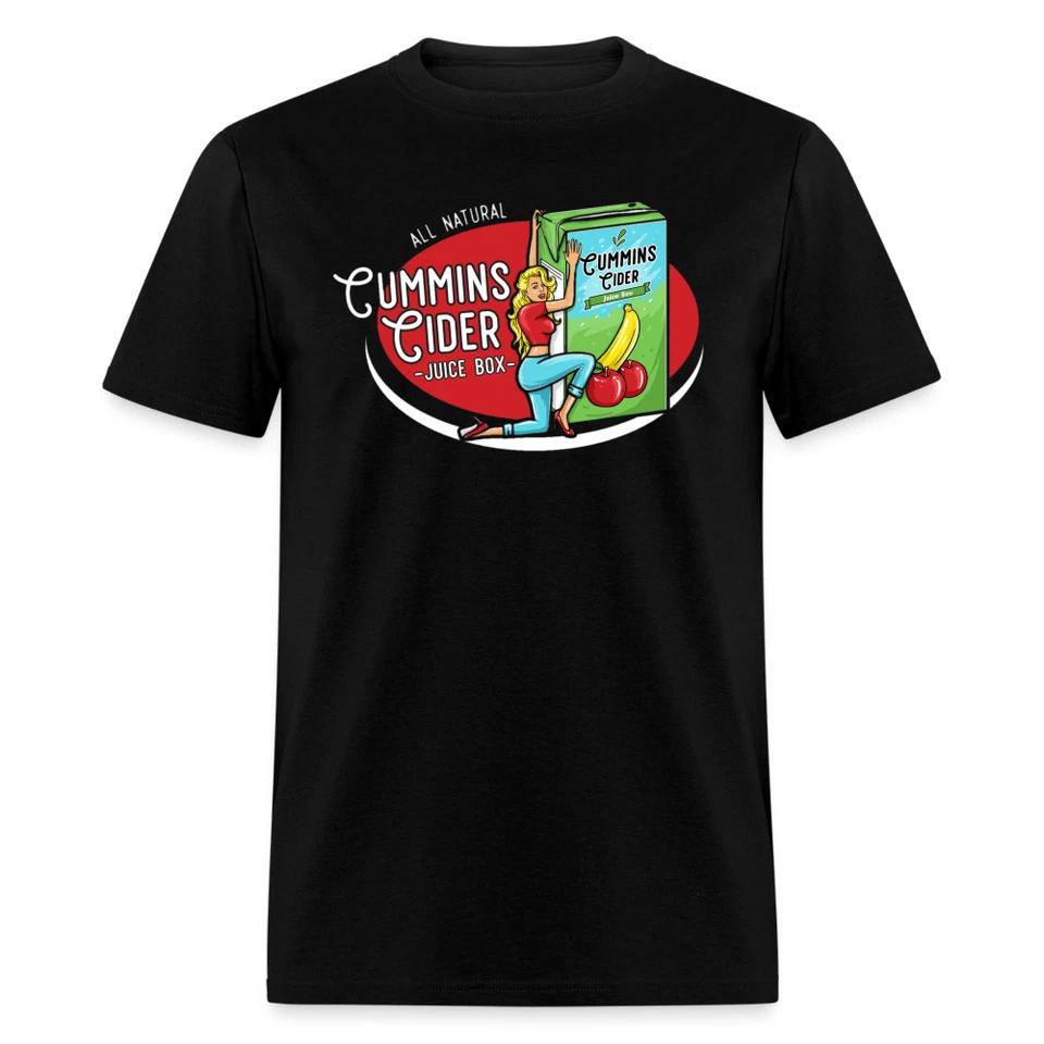 Cummins Cider Juice Box (Adult Sexual Humor) T-Shirt XL
