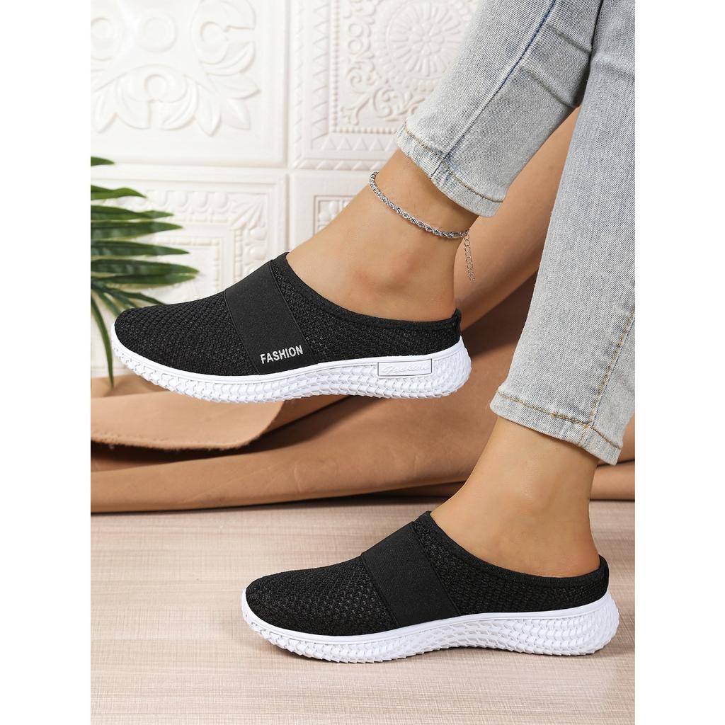 Ladies' Casual Sports Shoes, One Foot Kick, Suitable for Spring and Summer Beach Vacation, Travel and Leisure, Mesh Suitable for Plus Size Women