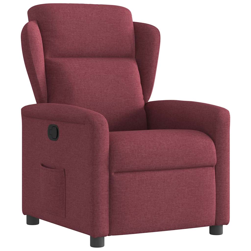 Relaxation Armchair Burgundy Fabric