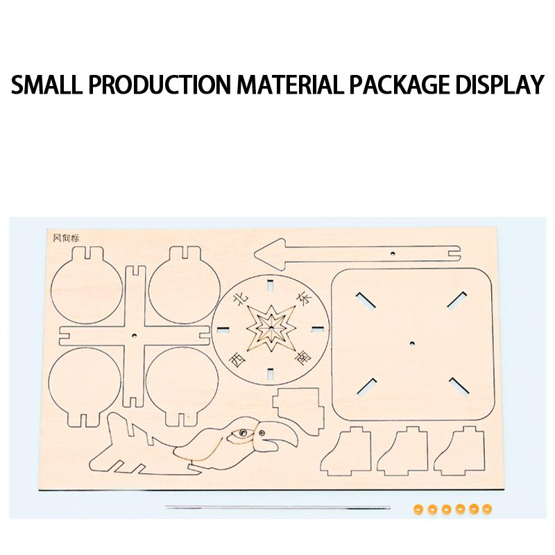 1 Set Diy Science Experiment Kit & Education Model Diy Wind Vane Toy Physics Science Toys For Children Gift