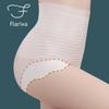Flarixa Ice Silk High Waist Flat Belly Panties Seamless Hip Lift Breathable Summer Women's Briefs Underwear Body Shaping Pants