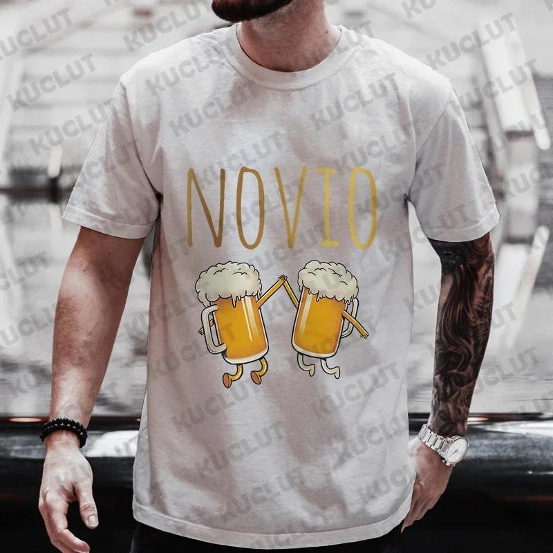 Spanish Boyfriend Evg Team Groom Man T Shirt Single Farewell Short Sleeve Tees Bachelor Party Tshirt Wedding Beer Graphic Tops