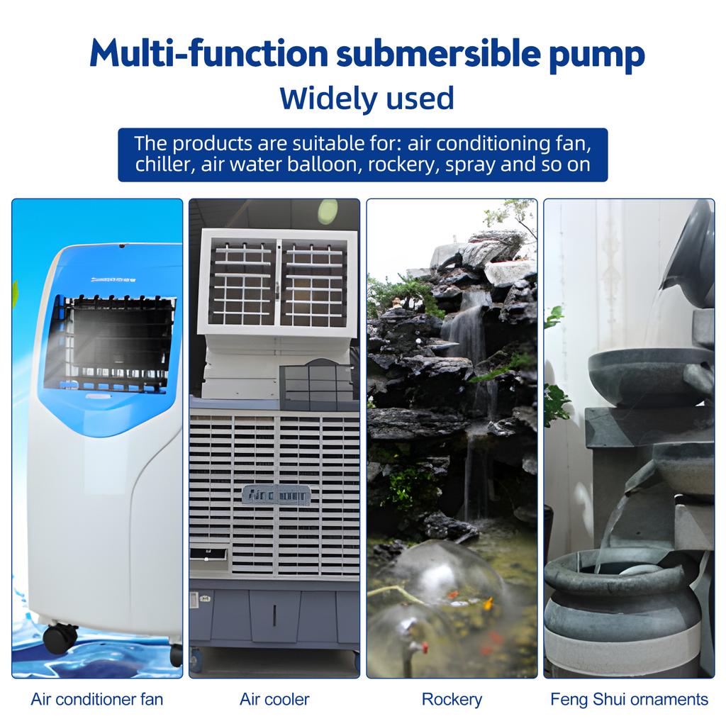 Aquarium Submersible Water Pump 1300L/H Ultra Quiet 25W Water Fountain Pump with 7.55ft High Lift