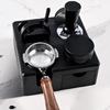 Kitchen Storage Solution Espresso Coffee Tamper Station Stand With Tool Drawer Compartment for 51/54/58mm Portafilter