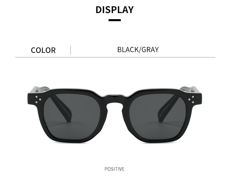 Klassiska Retro Mode Solglasögon med Imitationsacetat TR90 Båge och Propionat Stift