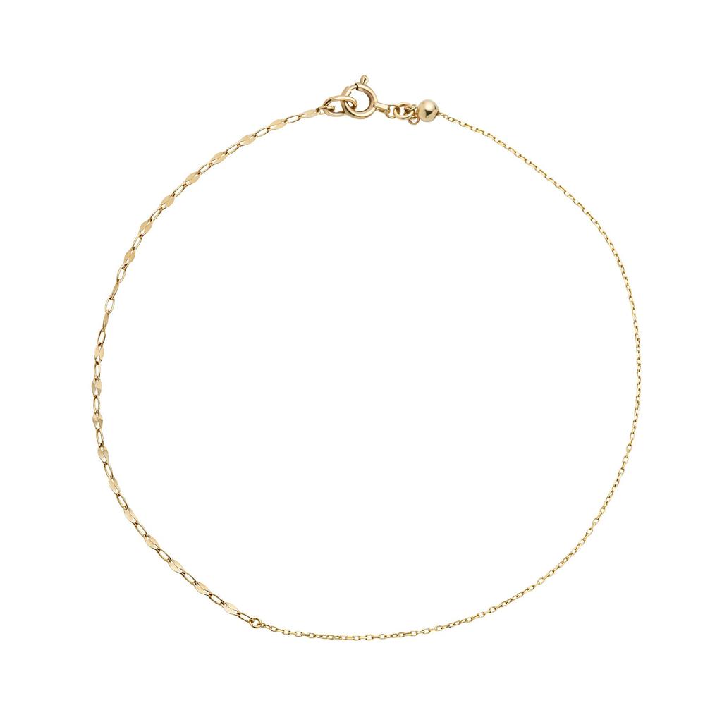 VA Vendome Aoyama K10YG Gold Bracelet GJVB0121LSYG 2-Way (Anklet)