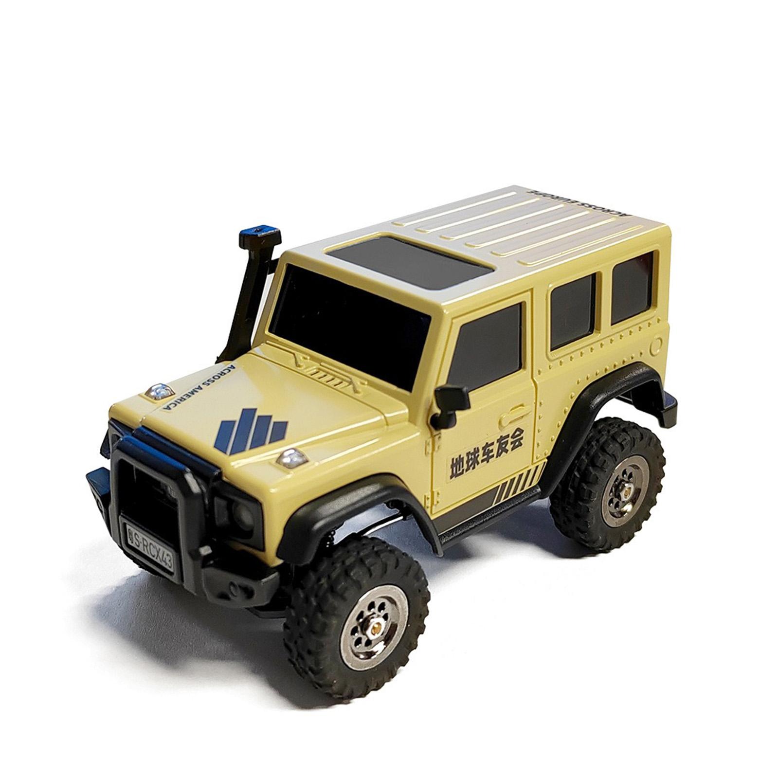 

LDARC X43 1:43 Гусеничный RC автомобиль Симуляция Полный привод 4WD Внедорожник Игрушка Настольный гусеничный автомобиль Игрушки с дистанционным управлением RTR Комплект Игрушки бежевый