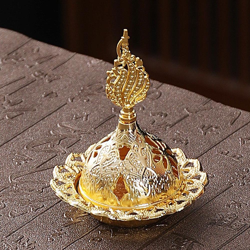 Retro Mini Censer Holder Zinc Zinc Alloy Aromatherapy Burner Portable Incense Stick Burner  Living Room