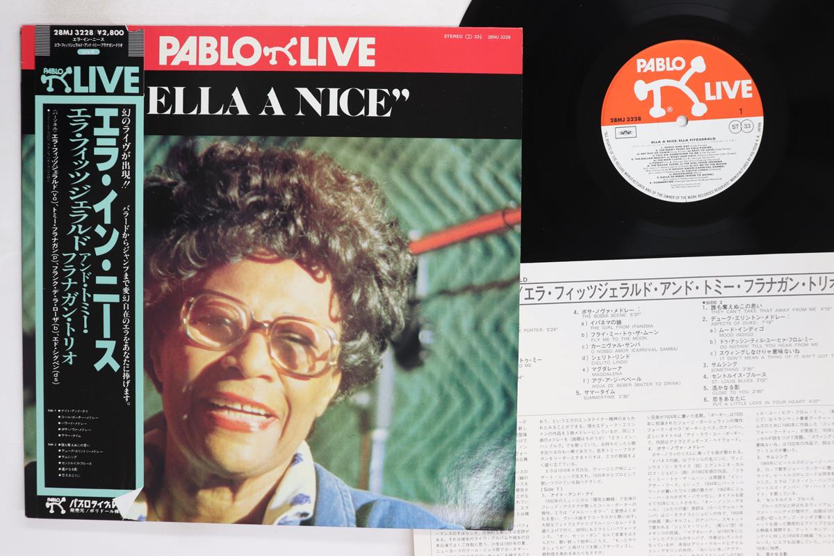 

LP Record ELLA FITZGERALD Ella A Nice 28MJ3228 PABLO LIVE 1983 Japan Obi Jazz Used