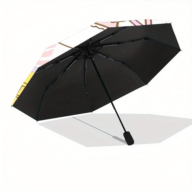 Hello Kitty Theme Automatic Opening and Closing Folding - A Good Choice for Gifts, Fashionable and Convenient Cartoon Umbrella With Cute Cartoon Chara