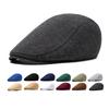 Unisex Gatsby Newsboy Flat Cap Cotton Beret Irish Lvy Driving Cabbie Hunting Cap Adjustable Women's Men's Flat Cap
