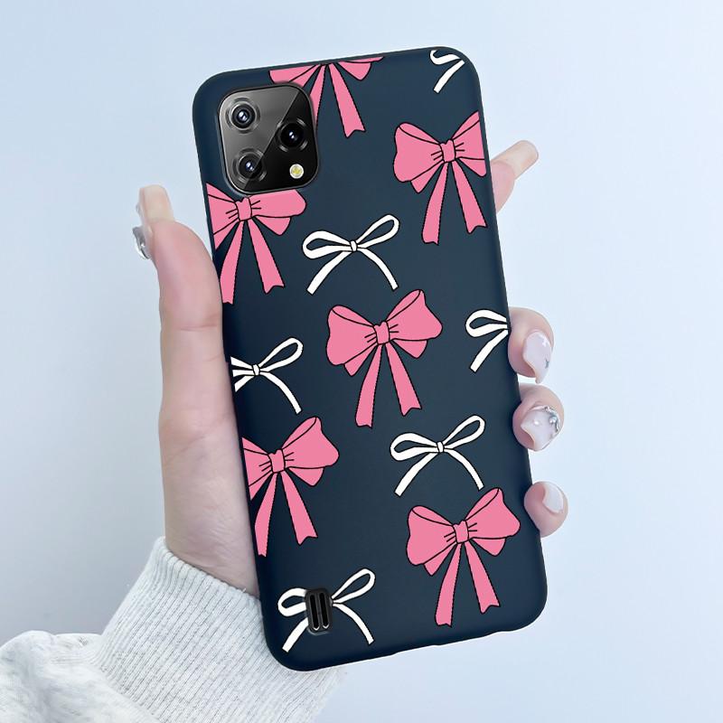For Blackview A55 Case Oscal C60 Back Cover Luxury Cute Love Rabbit Funny Pattern Black TPU Soft Silicone Protective Phone Case