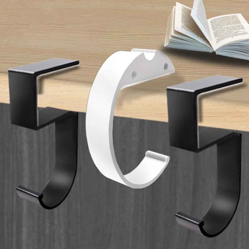 Multifunctional Desktop Hook Organizers Good Quality Aluminum Construction Easy Installation Large Bag Jackets Accessory