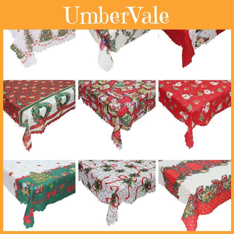 Stylish Christmas Tablecloth Rectangular Perfect For New Year Festivities 150x180cm