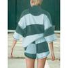 G3223 Women's Striped Sports & Casual Fitness Set