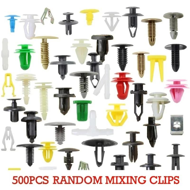 50-500 Pezzi Clip per Auto Viti di Fissaggio Paraurti Decorazione Interni Auto Nylon Miscelazione Casuale Accessori Universali
