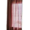 Red Bohemian Striped Cotton Linen Curtains for Living Room - Retro Style