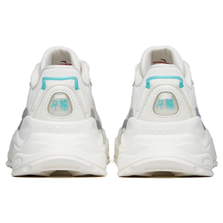 New Anta Millennial Cushioning Anti Slip And Wear Resistant Low Top Casual Shoes Women's Ivory White 122228890-5