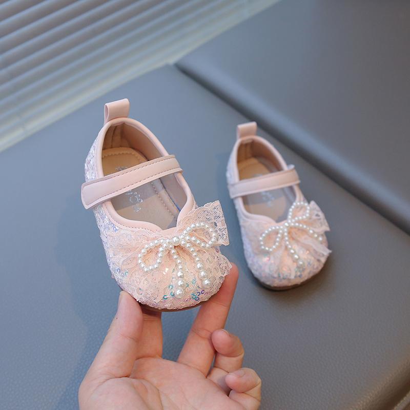 

Spring Autumn Girls Causal Princess Shoes Elegant Bowknot Kids Leather Shoes Toddlers Fashion Children First Walker Flat Shoes 24