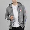 Jordan Colorful Logo Zip Hoodie Jacket Men Jackets Grey CJ7880-091