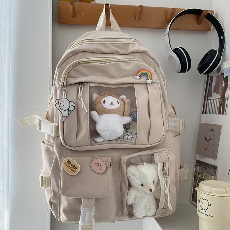 Cartoon Bear Backpack Cute Student Backpack Computer Bag