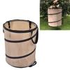 37.8L Collapsible Leaf Trash Can Reinforced Steel Spring Oxford Cloth Collapsible Container Small Size
