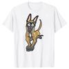 Ny Mote T-skjorte Belgisk Malinois Kawaii Tegneseriehund Grafisk Tee Topper Menn Kvinner Kortermet Casual Streetwear Camisetas