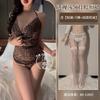 Sex Underwear Sexy Pure Desire Mesh Flirting Swinging Collar Belly Pocket Uniform Perspective Temptation Small Breasts Show Big
