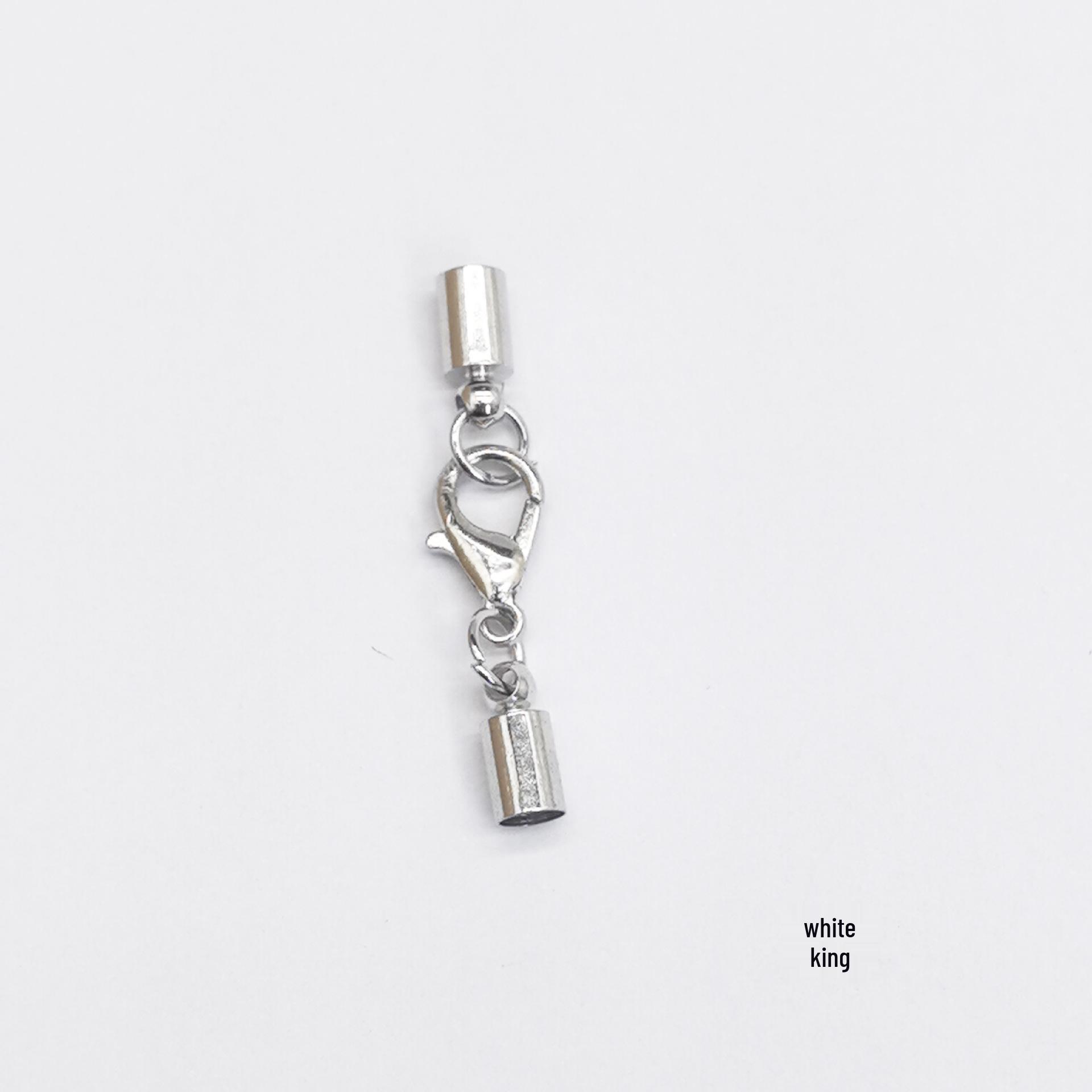 

Медный браслет-кап с кожаной пряжкой и подвеской-часами 4mm Outer Diameter 3.5mm Inner Diameter