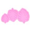Leaf Mold Food Grade Silicone Nontoxic Cake Ice Cream Mould for Cake Making Baking(Pink )