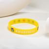 Autism Silicone Bracelets for Men Women, 12mm Soft Rubber Silicone Love Puzzle Autism Awareness Wristband,Sports Bangle