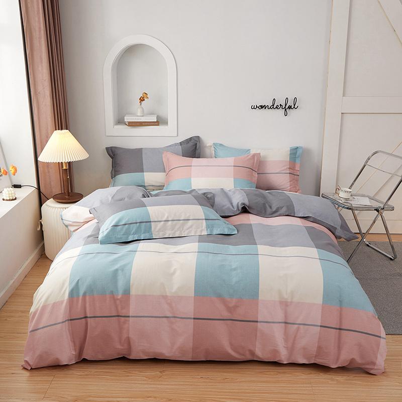 Fresh Floral Duvet Cover Set 100% Cotton Garden Style Pattern Queen Size Bedding Set Quilt Cover with Pillowcases for All Season